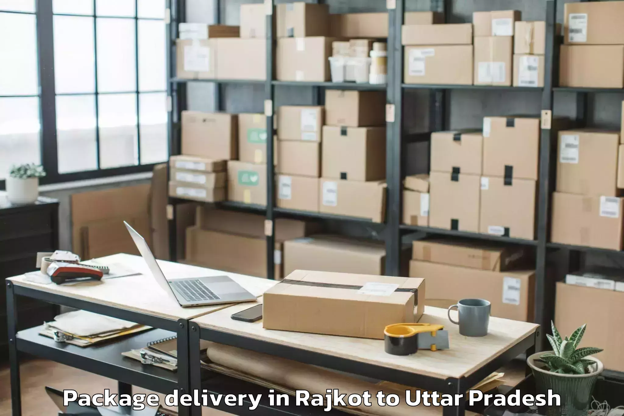 Get Rajkot to Anpara Package Delivery